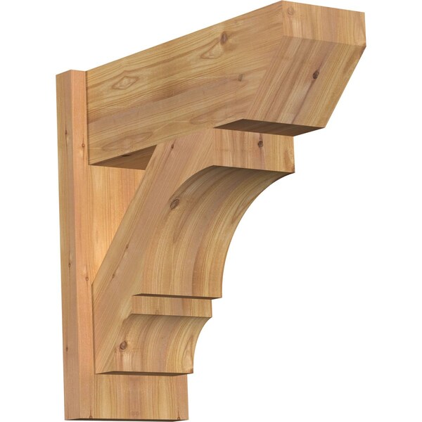 Ekena Millwork Balboa Slat Smooth Outlooker, Western Red Cedar, 7 1/2"W x 20"D x 20"H OUT08X20X20BOA06SWR - main